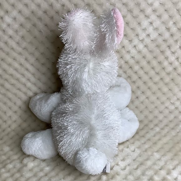 GANZ Webkinz White Plush Bunny Rabbit HM078 Stuffed Animal Toy No Code - Picture 6 of 16